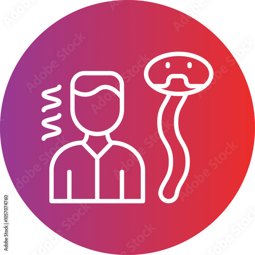Fear Of Snakes Icon Style
