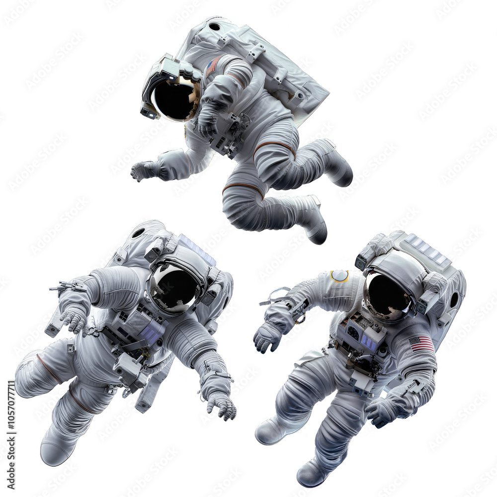 Astronaut Floating Collection in 3D Astronaut Floating Collection in 3D
