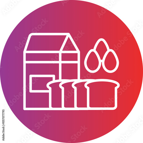 Dairy Products Icon Style