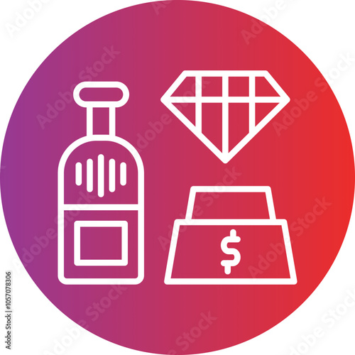 Luxury Items Icon Style