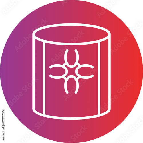 Toxic Waste Icon Style
