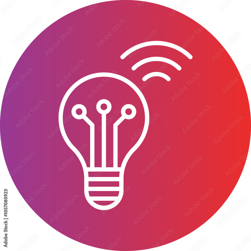 Smart Bulb Icon Style Smart Bulb Icon Style