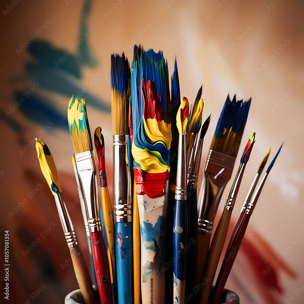 Obraz premium brushes and paints