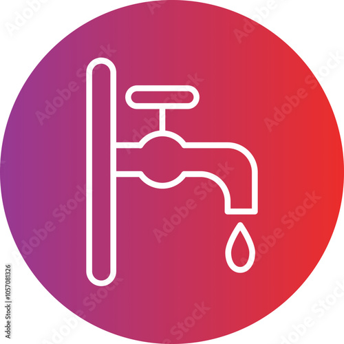 Water Tap Icon Style