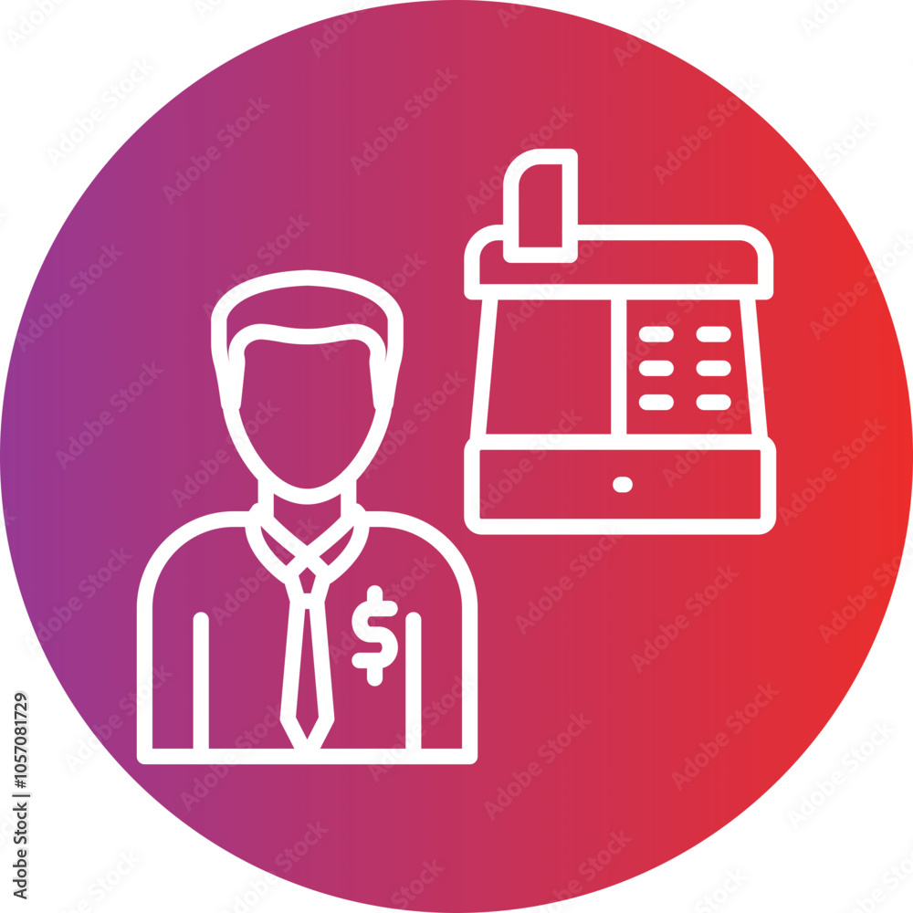 Cashier Icon Style