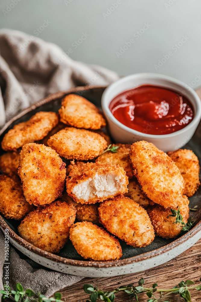 Crispy Chicken Nuggets with Tangy Dipping Sauce: A Savory Snack Delight Crispy Chicken Nuggets with Tangy Dipping Sauce: A Savory Snack Delight