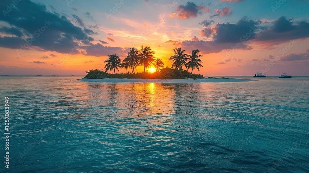 Isolated deserted island in the Florida Keys Isolated deserted island in the Florida Keys