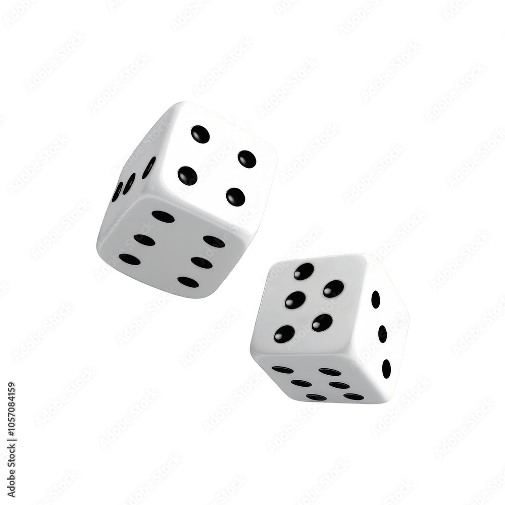 Casino Dice Game Icon 3D Render Casino Dice Game Icon 3D Render