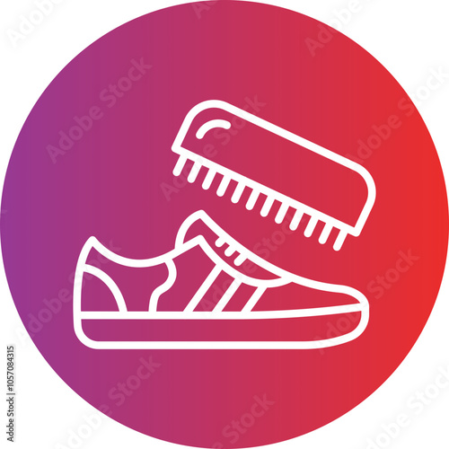 Polish Brush Icon Style