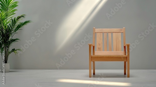 Rustic Weathered Wooden Chair in Sunlit Room for Cozy Home Decor and Interior Design Inspiration