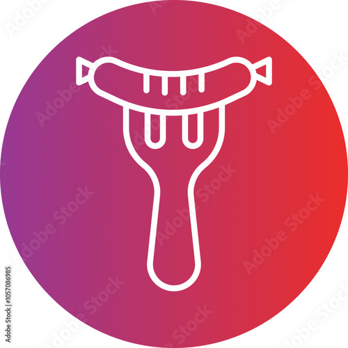 Sausage on Fork Icon Style