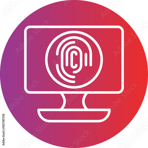 Biometric Computer Icon Style
