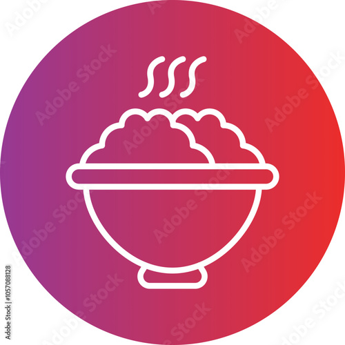 Food Bowl Icon Style