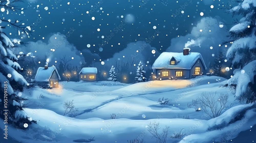Naklejka premium New Year's background for a postcard