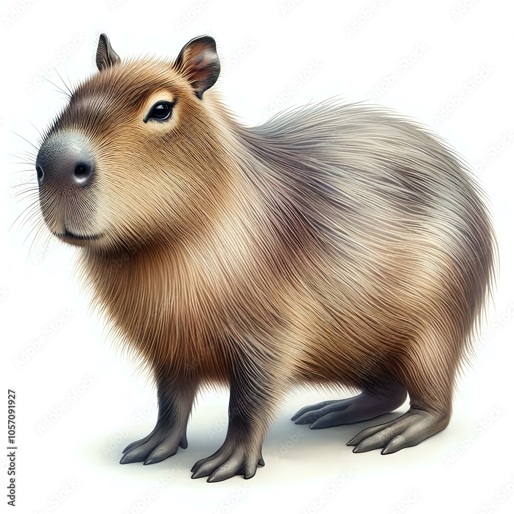 Detailed Capybara Illustration Detailed Capybara Illustration