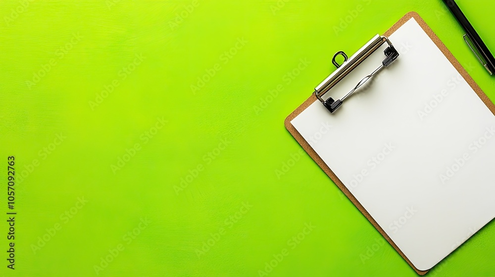 product photo of clipboard green background product photo of clipboard green background
