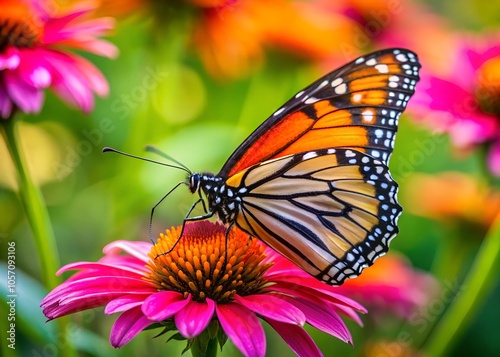 a butterfly that is on a flower