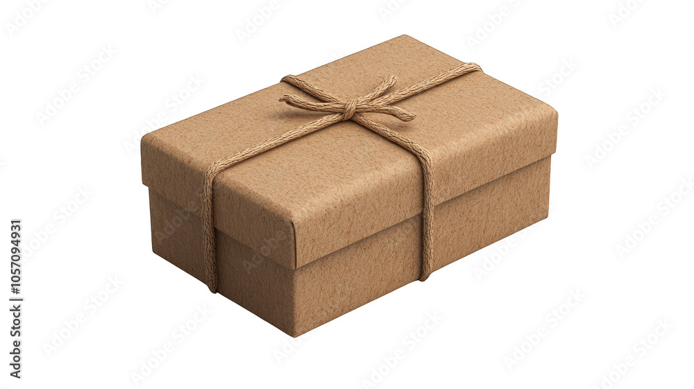 Elegant brown gift box with beautiful bow, perfect for birthdays, holidays, and special celebrations Elegant brown gift box with beautiful bow, perfect for birthdays, holidays, and special celebrations