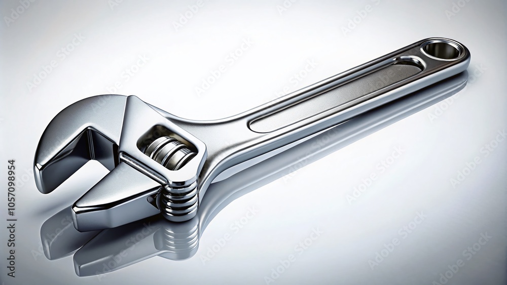 High Dynamic Range Wrench on White Background for Tool Enthusiasts and DIY Projects High Dynamic Range Wrench on White Background for Tool Enthusiasts and DIY Projects