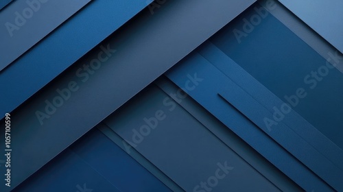 Abstract geometric background featuring a combination of blue and dark blue stripes