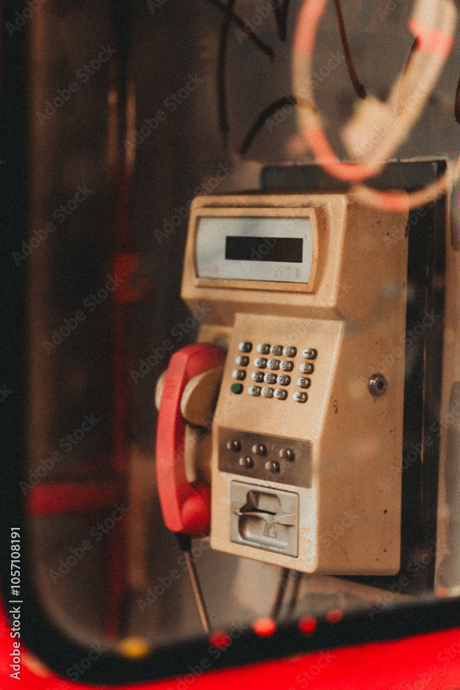 old red telephone box old red telephone box