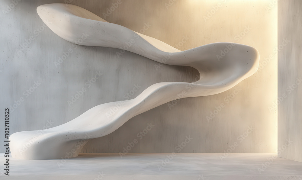 Exploring Modern Abstract Architecture: A Sculptural Interior Marvel