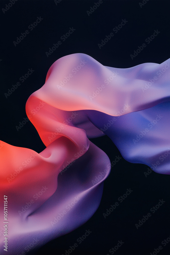 Elegant Abstract Wave with Fluid Gradient Hues on Dark Background Elegant Abstract Wave with Fluid Gradient Hues on Dark Background