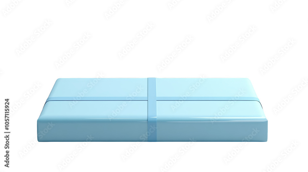 Enhance your space, a stunning white storage box with captivating blue lid for effortless organization and modern decor Enhance your space, a stunning white storage box with captivating blue lid for effortless organization and modern decor