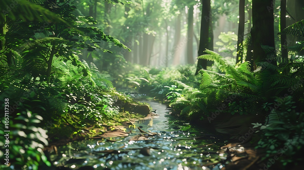 Fototapeta premium forest in the morning