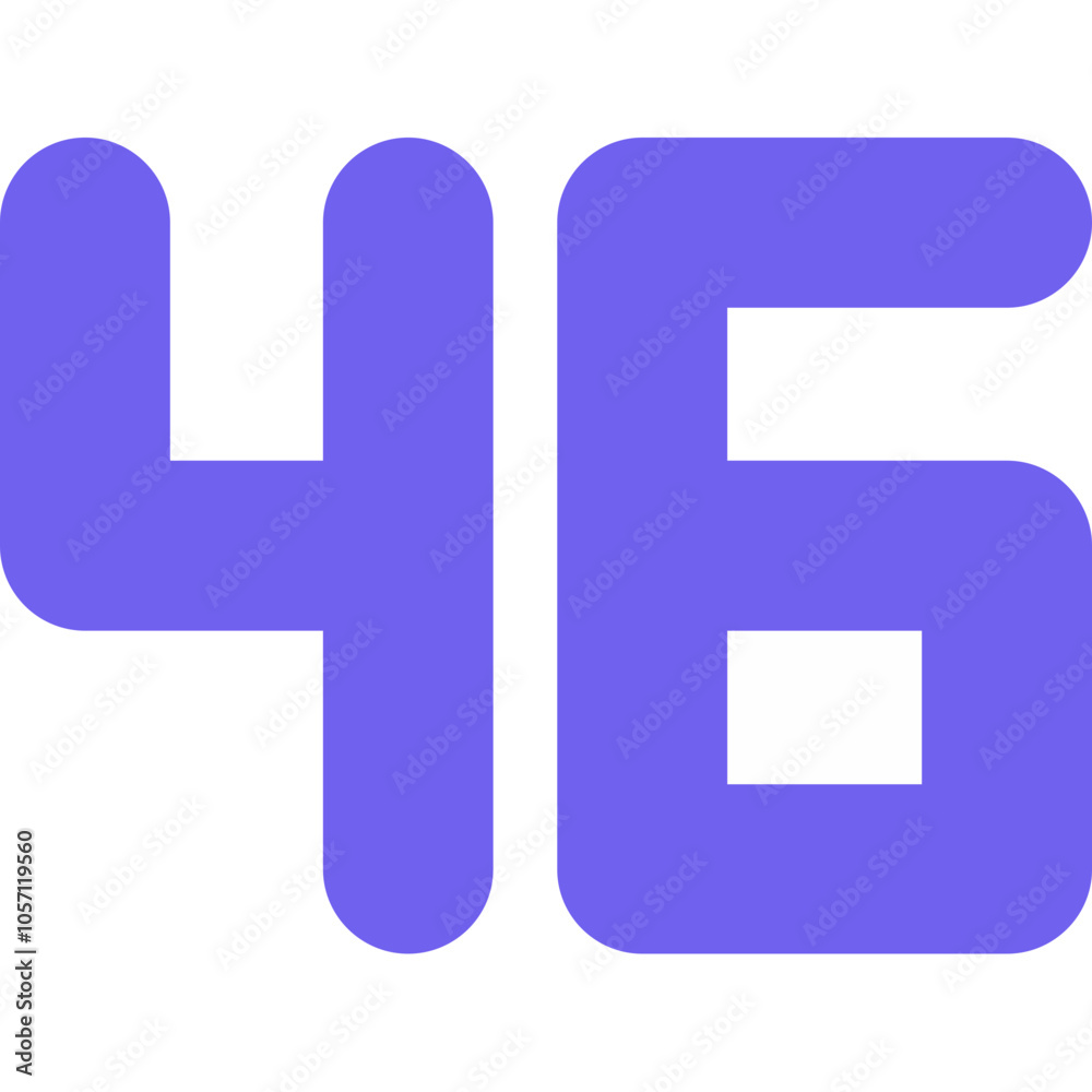 Fototapeta premium Forty Six Icon