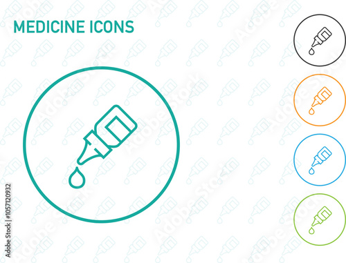 eye drops, drop medicine, dropper medicine, drop vitamin icons, Medical icons and symbols minimal icon for medical and medicine icons