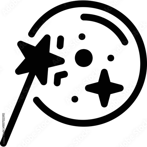 Simple vector icon magic wand