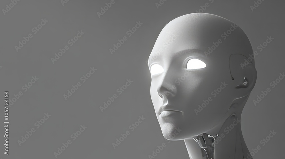 3d render black and white statue head 3d render black and white statue head
