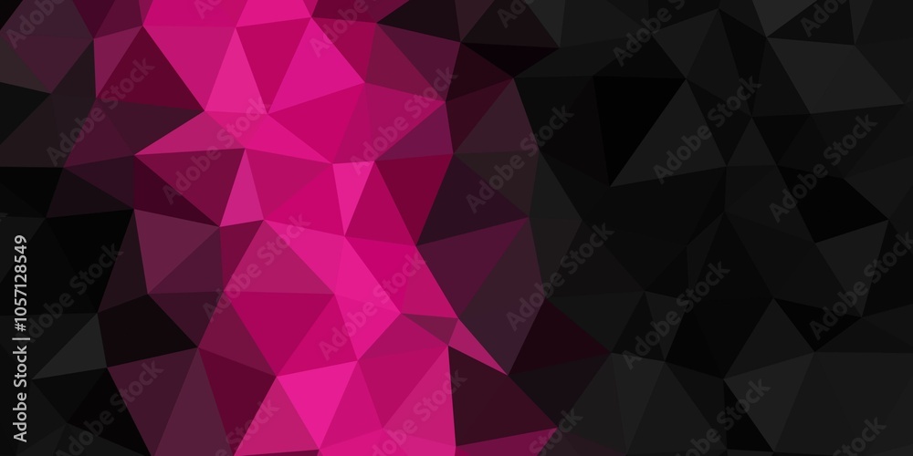 Obraz premium pink and black polygon texture background wallpaper low poly abstract wallpaper 