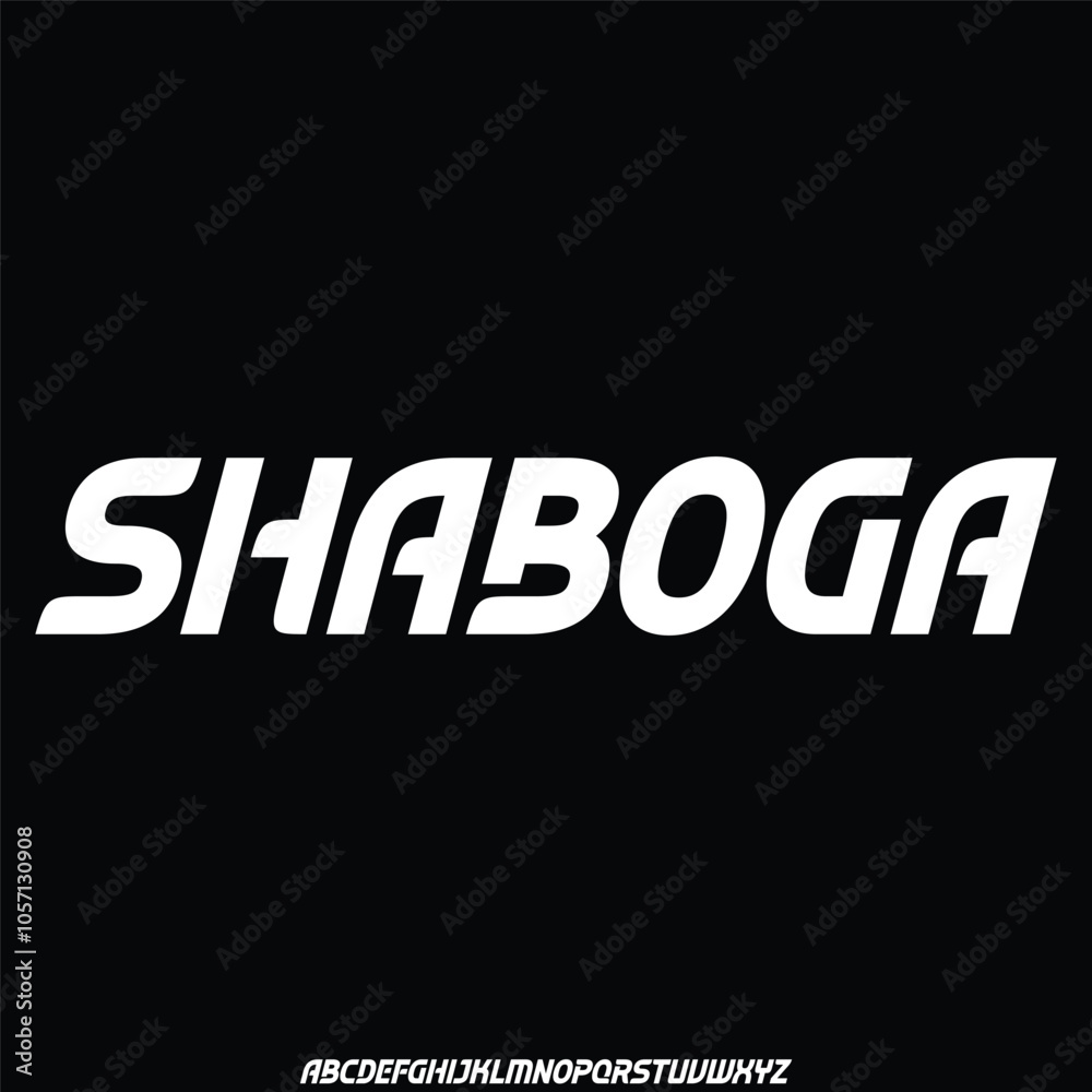 Fototapeta premium display modern alphabet font vector