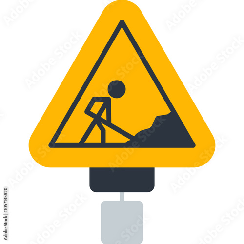 Road Work Ahead Icon
