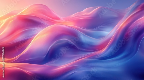 Abstract Wavy Background in Soft Pastel Colors