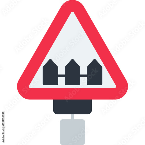 Obraz na plátně Level Crossing Icon