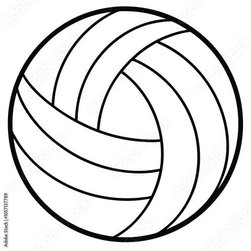 Volleyball vector illustration.