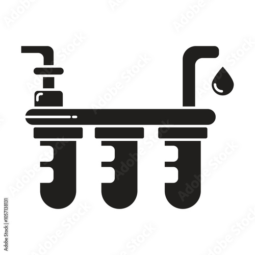 Water filter icon vector on white background