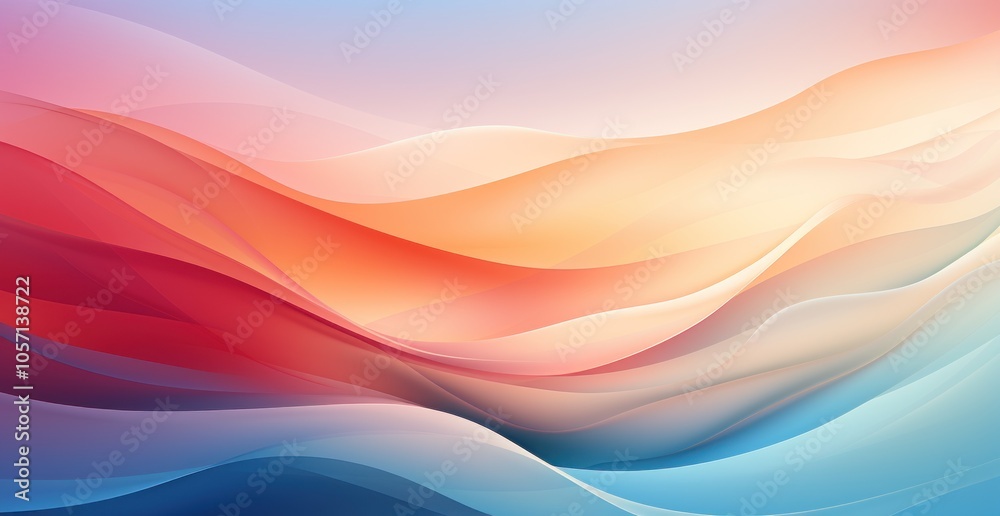 A smooth gradient of soft colors creating a serene, abstract landscape. A smooth gradient of soft colors creating a serene, abstract landscape.