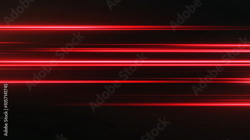 Illustration of a red glowing light effect on black background.. Abstract horizontal gradient line with lens flare. Perfect for Wallpapers and Thumbnails.