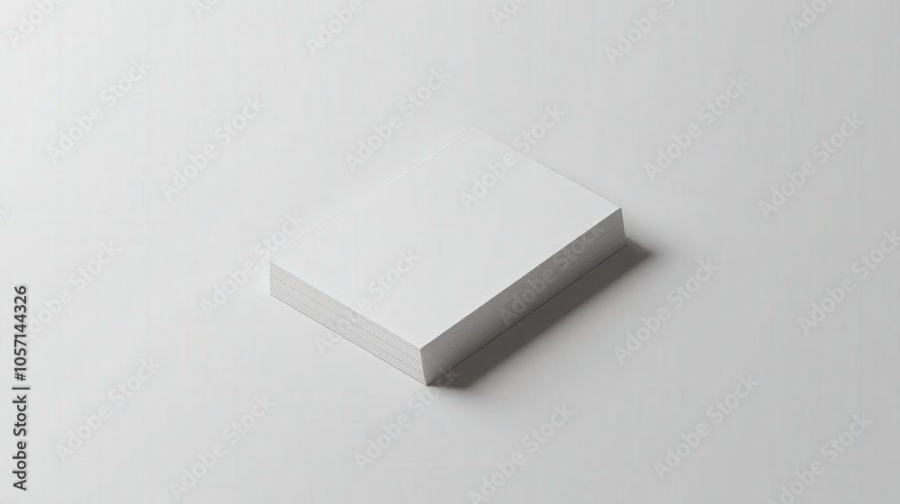 A simple stack of blank white paper laid flat on a smooth surface, emphasizing minimalism and clean design. A simple stack of blank white paper laid flat on a smooth surface, emphasizing minimalism and clean design.