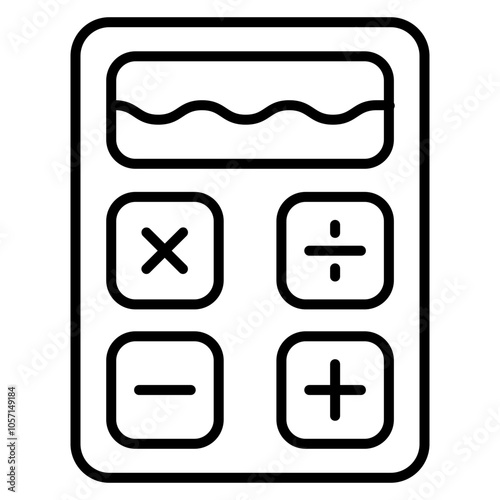 Calculator  icon, vector illustration