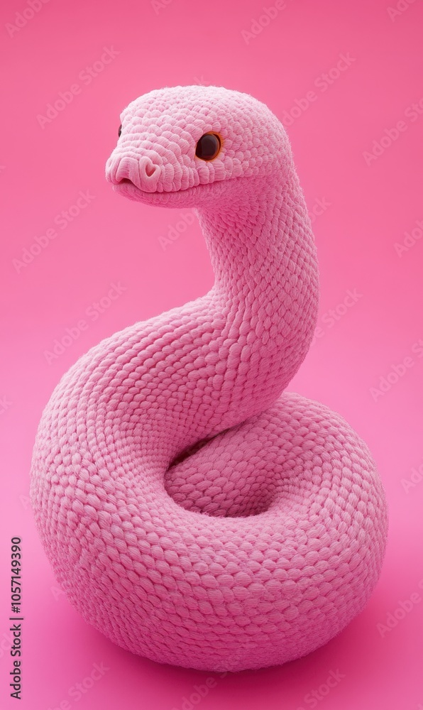 Fototapeta premium 3D cartoon Year of the Snake festive little snake image background