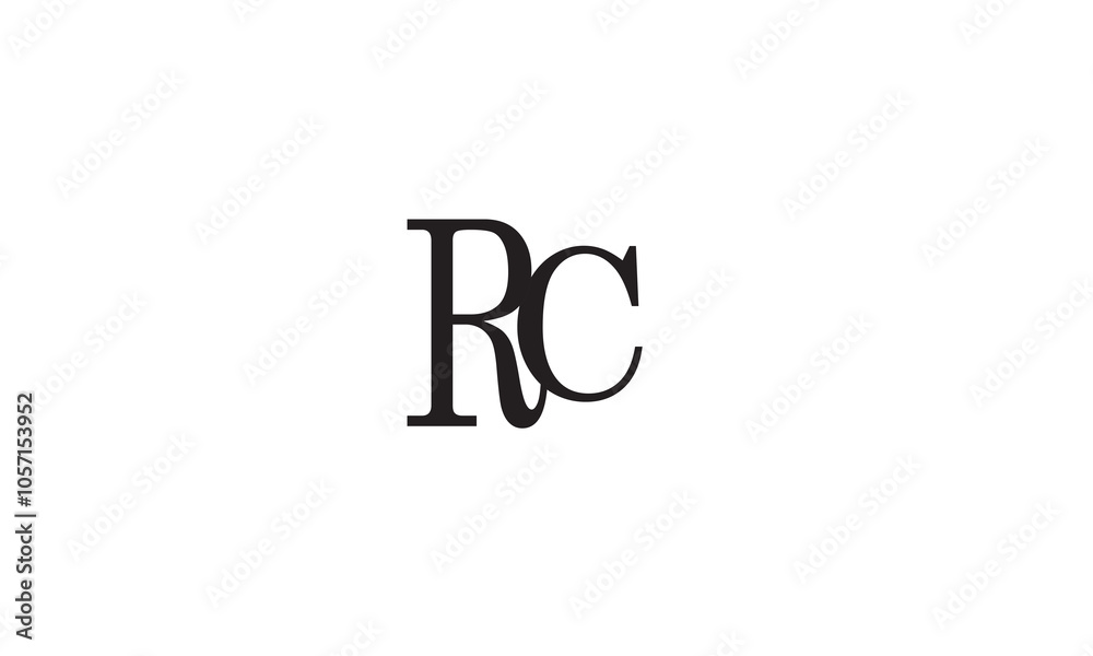 RC, CR, R , C , Abstract Letters Logo Monogram RC, CR, R , C , Abstract Letters Logo Monogram