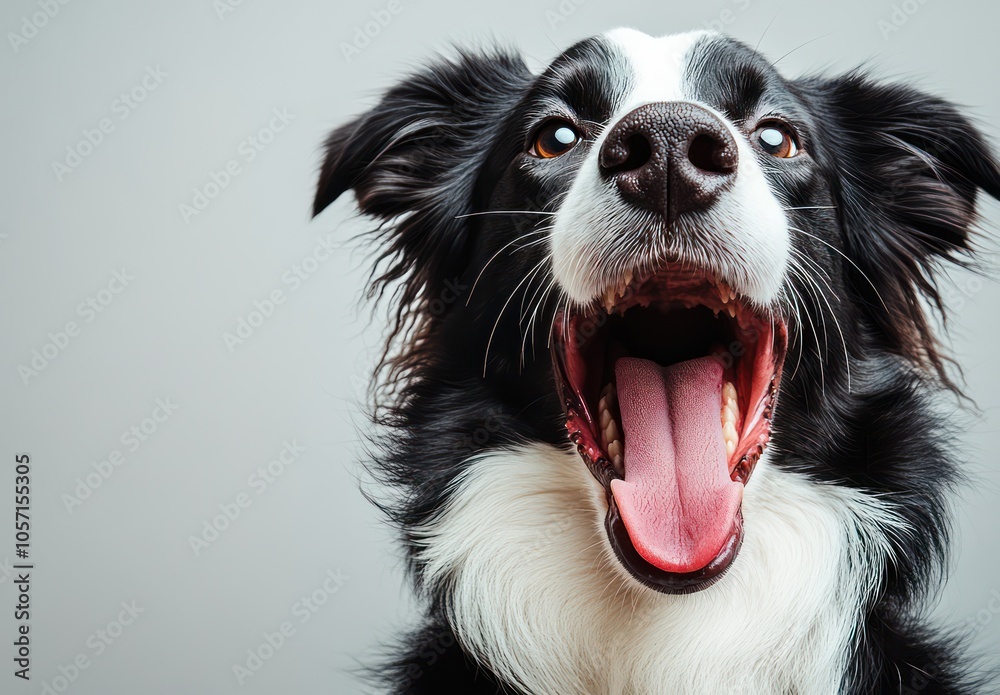 Close-Up of Happy Dog With Open Mouth Close-Up of Happy Dog With Open Mouth
