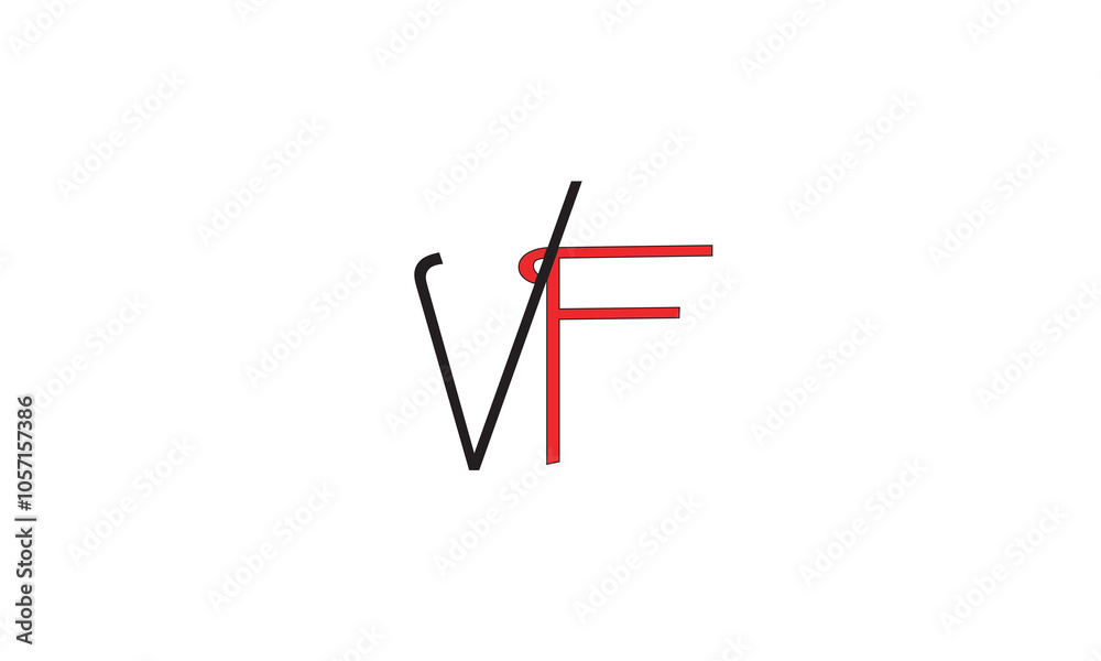 VF, FV, V , F , Abstract Letters Logo Monogram VF, FV, V , F , Abstract Letters Logo Monogram