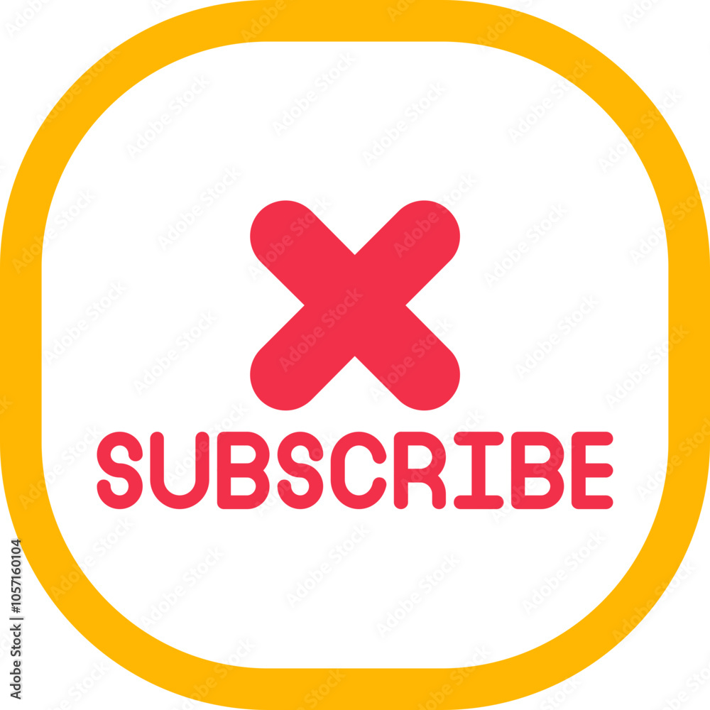 Fototapeta premium Unsubscribe Icon