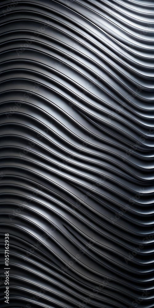 Smooth black and white curve background Smooth black and white curve background